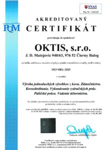 ISO 900L: 2015 SK